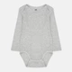 Детское боди для новорожденных H&M 1038279arl 68 см Серое (PS2030000351466) - изображение 1