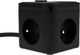 Przedłużacz Huslog HUS1003 Cube Extension Cord with USB Black (OWN000066) - obraz 5