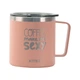 Поїльник-непроливайка Kite Coffee makes me sexy термокружка 400 мл, пудра (K22-379-03-2) - зображення 1
