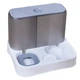 Миска для котів собак Taotaopets 193306 Gray + White з автоматичною напувалкою та кормом автоподача - зображення 1