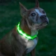 Светодиодный Lesko Green XL LED ошейник USB светящийся для собак и котов - изображение 5