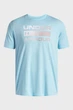 Чоловіча блакитна футболка UA TEAM ISSUE WORDMARK SS Under Armour MD 1329582-494 - изображение 3