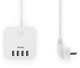 Przedłużacz Huslog EMX-190224 extension cord with 3 sockets 1.5 m White (BIE002976) - obraz 3