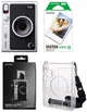 Набір Fujifilm INSTAX MINI EVO Hybrid Black чорна фотокамера миттєвого друку / картриджі 10 фото / чохол прозорий / подарункове пакування - зображення 1