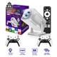Ігровий проектор домашній кінотеатр SmartTV HCS350Max Android14 4K 450ANSI 1080p + 2 геймпада PS5 + 10000ігор білий - зображення 1