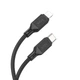 Дата кабель HOCO X90 Cool silicone Type-C to Lightning 20W (1m) (Black) (219773) - изображение 3