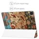 Чехол книжка, обложка для планшета Apple iPad Air 13" 2024/2025 (Цветочный орнамент) эпл айпад эйр 13 М2 case, аир М3 cover - изображение 6