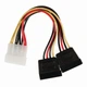 Кабель - делитель питания Molex - 2*Sata переходник адаптер 15см - изображение 2