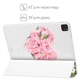 Чехол книжка, обложка для планшета Apple iPad Air 11" 2024/2025 (Красный букет) эпл айпад эйр 11 М2 case, аир М3 cover - изображение 6
