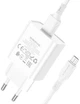 Мережевий зарядний пристрій Borofone BA74A Aspirer single port charger set Micro White (6974443388664) - зображення 2
