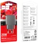 Сетевое зарядное устройство Hoco CS24A Puerto single-port PD25W charger EU Black (6942007639750) - изображение 2