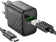 Сетевое зарядное устройство Hoco CS21A Rich single port QC3.0 charger set Type-C EU Black (6942007609906) - изображение 4