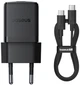 Сетевое зарядное устройство Baseus Palm Fast Charger 1C 30W EU + Mini Cable Type-C to Type-C 60W 20V/3A 1 м Cluster Black (P10111605113-01) - изображение 1