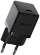 Сетевое зарядное устройство Baseus Palm Fast Charger 1C 30W EU + Mini Cable Type-C to Type-C 60W 20V/3A 1 м Cluster Black (P10111605113-01) - изображение 6