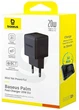 Мережевий зарядний пристрій Baseus Palm Fast Charger C+U 20W EU Cluster Black (P10111608113-00) - зображення 2