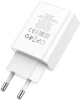 Сетевое зарядное устройство Hoco C100A PD20W+QC3.0 charger with digital display White (6931474769800) - изображение 2