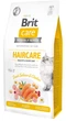 Brit Care Cat GF Haircare Healthy & Shiny Coat 7 кг сухой корм для кошек (уход за кожей и шерстью) - изображение 1