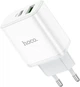 Сетевое зарядное устройство Hoco C105A Stage dual port PD20W+QC3.0 charger White (6931474782946) - изображение 4