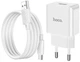 Сетевое зарядное устройство Hoco C106A Leisure single port charger set Type-C White (6931474783912) - изображение 2
