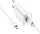 Сетевое зарядное устройство Hoco C109A Fighter single port QC3.0 charger set Micro White (6931474784827) - изображение 4