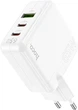 Мережевий зарядний пристрій Hoco C115A Header PD65W GaN three-port 2C1A charger White (6931474798312) - зображення 6