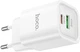 Мережевий зарядний пристрій Hoco C149A Charm PD30W+QC3.0 charger EU White (6942007630337) - зображення 5