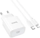Сетевое зарядное устройство Hoco C76A Pro Majestic single port PD30W charger set C to iP EU White (6942007616317) - изображение 5