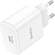 Мережевий зарядний пристрій Hoco C76A Pro Majestic single port PD30W charger White (6942007616300) - зображення 2