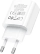 Мережевий зарядний пристрій Hoco C76A Pro Majestic single port PD30W charger White (6942007616300) - зображення 6