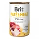 Brit Pate & Meat Chicken 0.4 кг влажный корм для собак (курица и говядина) - изображение 1