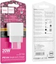 Мережевий зарядний пристрій Hoco CS13A Ocean single port PD20W charger White (6942007603812) - зображення 5