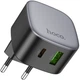 Мережевий зарядний пристрій Hoco CS32A Rise PD20W+QC3.0 charger Black (6942007617451) - зображення 5