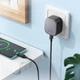Мережевий зарядний пристрій Hoco CS32A Rise PD20W+QC3.0 charger Black (6942007617451) - зображення 7