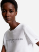 Koszulka damska bawełniana Tommy Hilfiger WW0WW40276-ACI XS Biała (8720637080658) - obraz 4