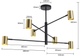 Lampa wisząca Light Prestige Snow LP-731/6P GD - obraz 4