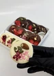 Крафтовые шоколадные медальоны с посыпками, орехи, ягоды - подарочный набор конфет 12 шт - BerryBar - изображение 7