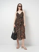 Платье женское Zara 7521/221 S Коричневое (07521221800024) - изображение 3
