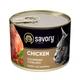 Вологий корм для стерилізованих котів Savory 200 г (курка) - изображение 1