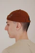 Кепка докер без козырька One-size 56-58 см с булавкой Коричневый - изображение 5