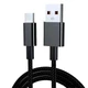 Кабель USB Type-C 5м для питания и передачи данных Xiaomi, Huawei, OPPO, vivo Чёрный ( код: USBType-C5mB ) - изображение 4
