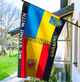 Прапор України - Іспанії Postcardua Stand With Ukraine CUA-42 - зображення 1
