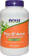 Suplement diety Now Foods Pau D`Arco Ekstrakt z kory drzewa mrówkowego 500 mg x 250 kapsułek (733739047267) - obraz 1