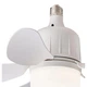 Стельовий вентилятор-люстра Ceiling Fan LK-64 з LED підсвіткою, 45 см, 23 Вт, 5 лопатей, пульт ДУ, 3 режими швидкості, димований світло, цоколь E27 — для дому та офісу - зображення 6