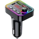 FM модулятор Havit HV-FM819BT USB-A+USB-C PD24W RGB Black (HV-FM819BT) - изображение 3
