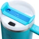 Термокружка Stanley Quencher H2.0 FlowState с ручкой и трубочкой Лазурная 887мл - изображение 3