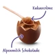 Набір шоколадних яєць Milka Löffel Ei Kakaocreme Alpenmilch Schokolade gefüllt 136г - зображення 3