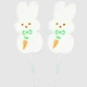 Маршмеллоу на палочке Peeps White Bunny Marshmallow Pop в форме зайца 42г - изображение 3