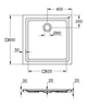 Душевой поддон Grohe универсальный 80x80 белый 39302000 - изображение 4