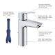 Смеситель для умывальника M-Size Grohe QuickFix Start 23552002 - изображение 6