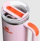 Термокружка Stanley Quencher H2.0 FlowState з ручкою та трубочкою Рожева з шиммером 887мл - зображення 4